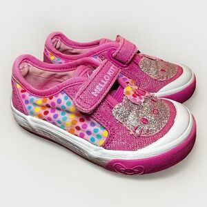 KEDS Hello Kitty Pink Glitter Little Girl Sneakers Size 5M